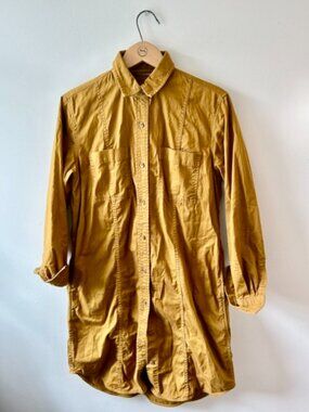 Shirt dress with tie
